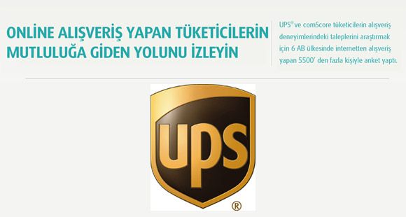 UPS İnternetten Alışveriş Yapanların Analizini Çıkarttı