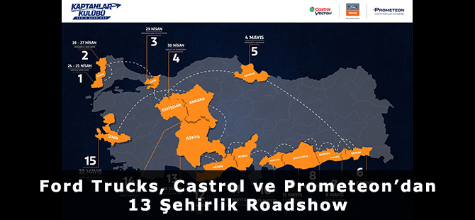 Ford Trucks, Castrol ve Prometeon’dan 13 Şehirlik Roadshow