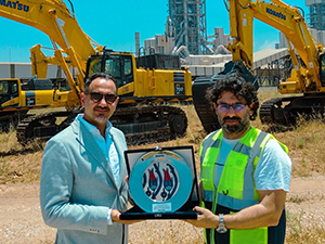 Medcem Üretim Sahasını Komatsu İş Makineleriyle Güçlendirdi