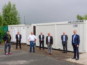 New sanitary containers at GVZ Bremen Initiative #Logistikhilft with next action