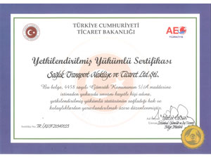 Sağlık Lojistik AEO – Yetkilendirilmiş Yükümlü Sertifikası Aldı