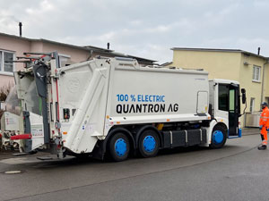 Successful test in Ulm with electric waste collection vehicle from Quantron AG