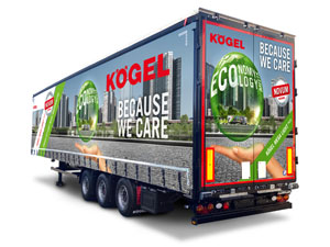 Kögel Mega Lightplus combines a large cargo volume with maximum payload