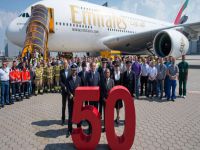 Emirates 50’nci Airbus 380'ini Teslim Aldı