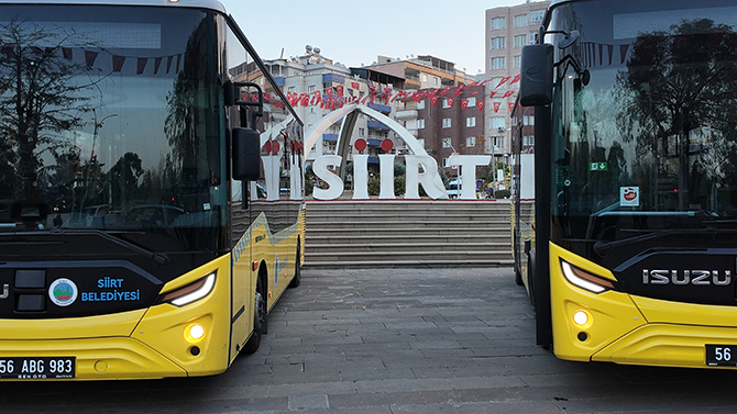 Allison Donanımlı Isuzu Novociti Life Midibüsler, Siirt Yollarında Fark Yaratıyor