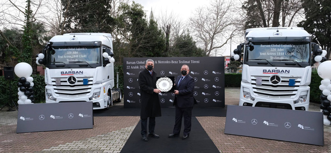 Mercedes-Benz Türk, Barsan Global Lojistik’e 320 adet Actros 1848 LSnrL Teslim Etti