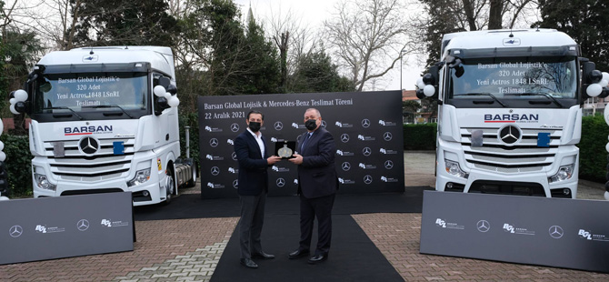 Mercedes-Benz Türk, Barsan Global Lojistik’e 320 adet Actros 1848 LSnrL Teslim Etti