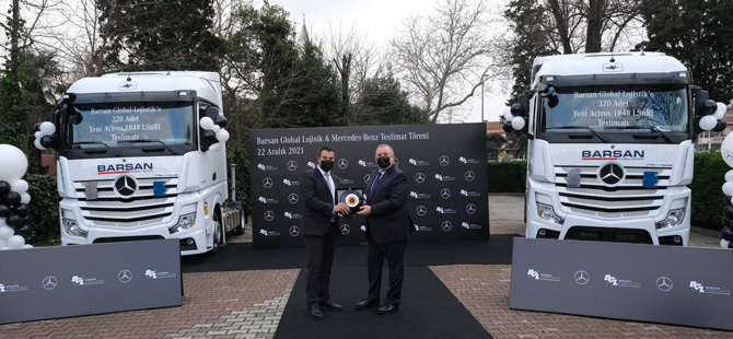 Mercedes-Benz Türk, Barsan Global Lojistik’e 320 adet Actros 1848 LSnrL Teslim Etti