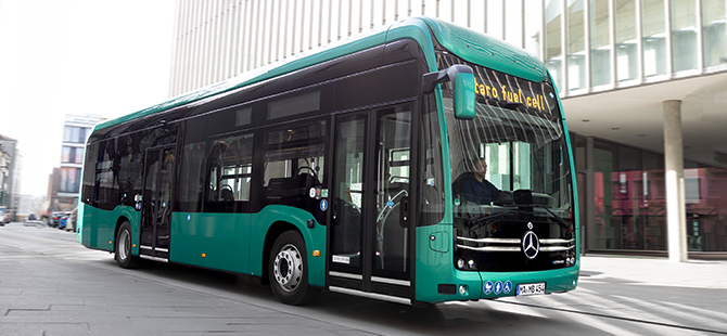 Mercedes-Benz eCitaro Yakıt Hücreli Teknolojisiyle Öne Çıktı Mercedes-Benz eCitaro Yakıt Hücreli Teknolojisiyle Öne Çıktı