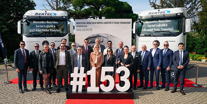 Mercedes-Benz Türk’ten Sertel Grup Lojistik’e 153 Araçlık Teslimat