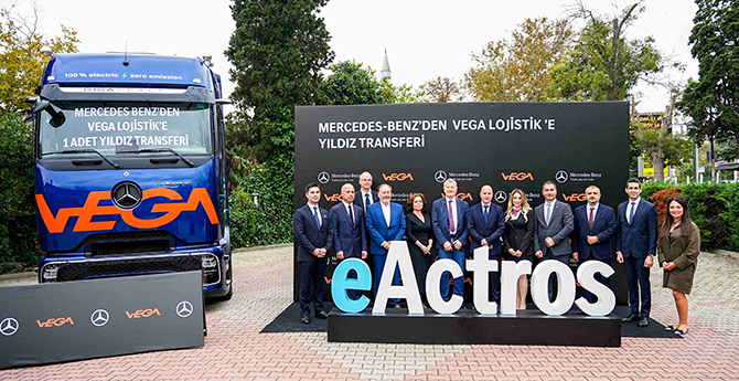 Vega Lojistik Filosunu Mercedes-Benz eActros 600 ile Genişletti