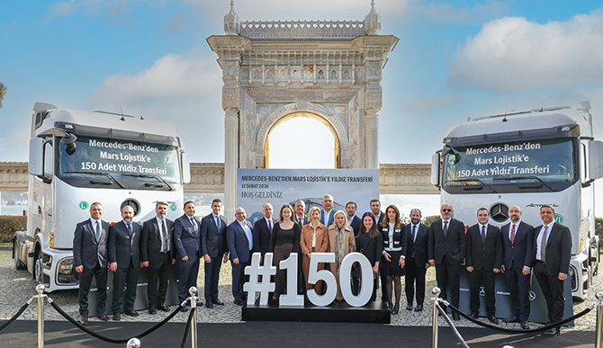 150 Adet Mercedes-Benz Actros L ProCab Mars Logistics Filosuna Katıldı