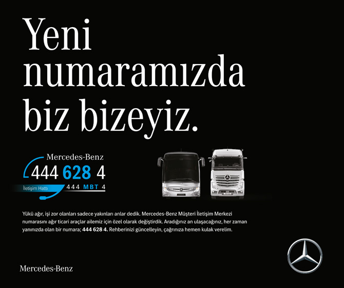 Mercedes-Benz Türk Müşteri İletişim Merkezi Yeni Numarasıyla Hizmette