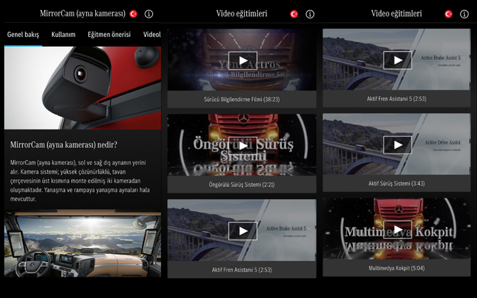 Mercedes-Benz’den Actros Sahipleri İçin TruckTraining 2.0 Uygulaması Kullanımda
