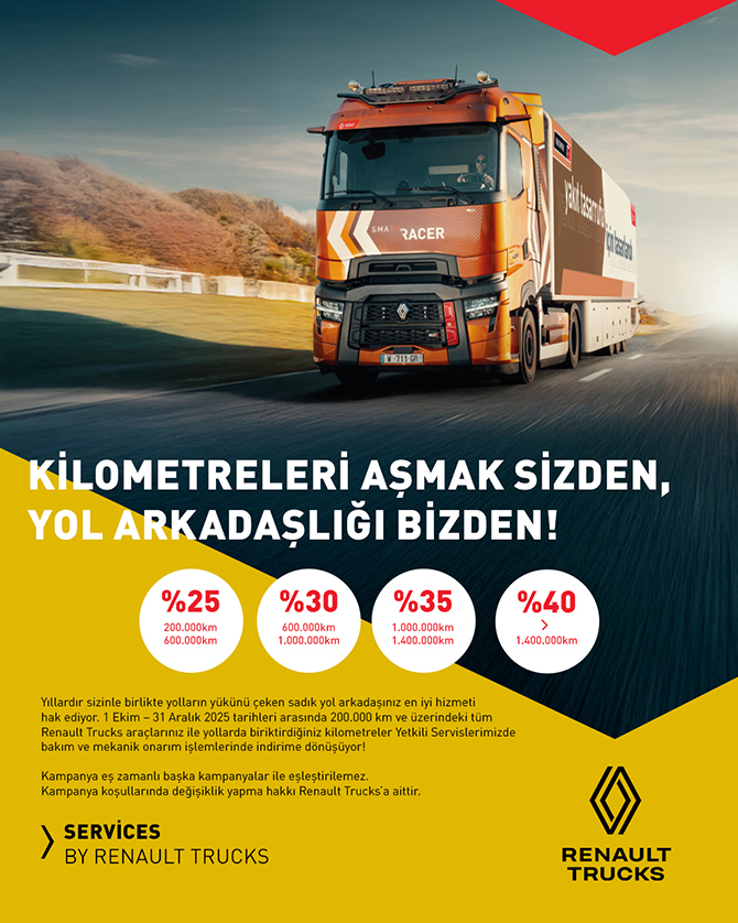 Renault Trucks’tan Yol Kat Ettikçe Kazandıran Kampanya