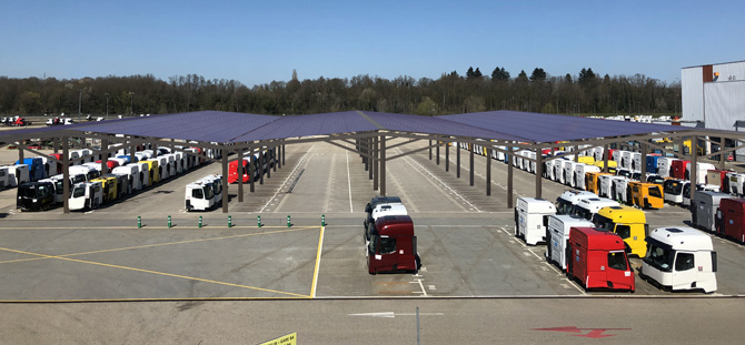 Bourg-en-Bresse'deki Renault Trucks Tesisi Güneş Enerjisiyle Donatılıyor