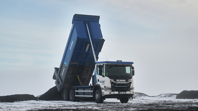 Elektrikli Scania P25 İsveç Madenlerinde Operasyonlara Başladı