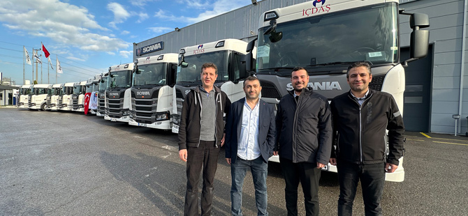 İÇDAŞ Grup Ulaştırma Filosuna 22 Adet Scania Aldı