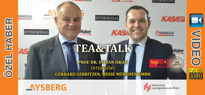 Tea & Talk logitrans 2016: Prof. Dr. Stefan Iskan interviews Gerhard Gerritzen, Messe München GmbH