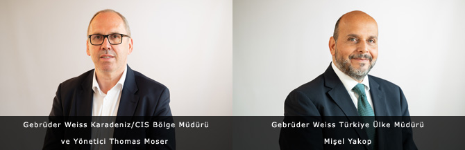 Gebrüder Weiss Karadeniz/CIS Bölge Müdürü ve Yönetici Thomas Moser / Gebrüder Weiss Türkiye Ülke Müdürü Mişel Yakop