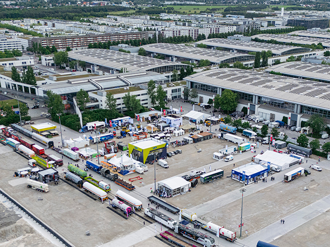The track areas at transport logistic were fully occupied © Messe München GmbH