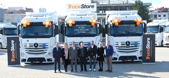 TruckStore Ares Lojistik’e 15 adet Mercedes-Benz Actros Teslim Etti